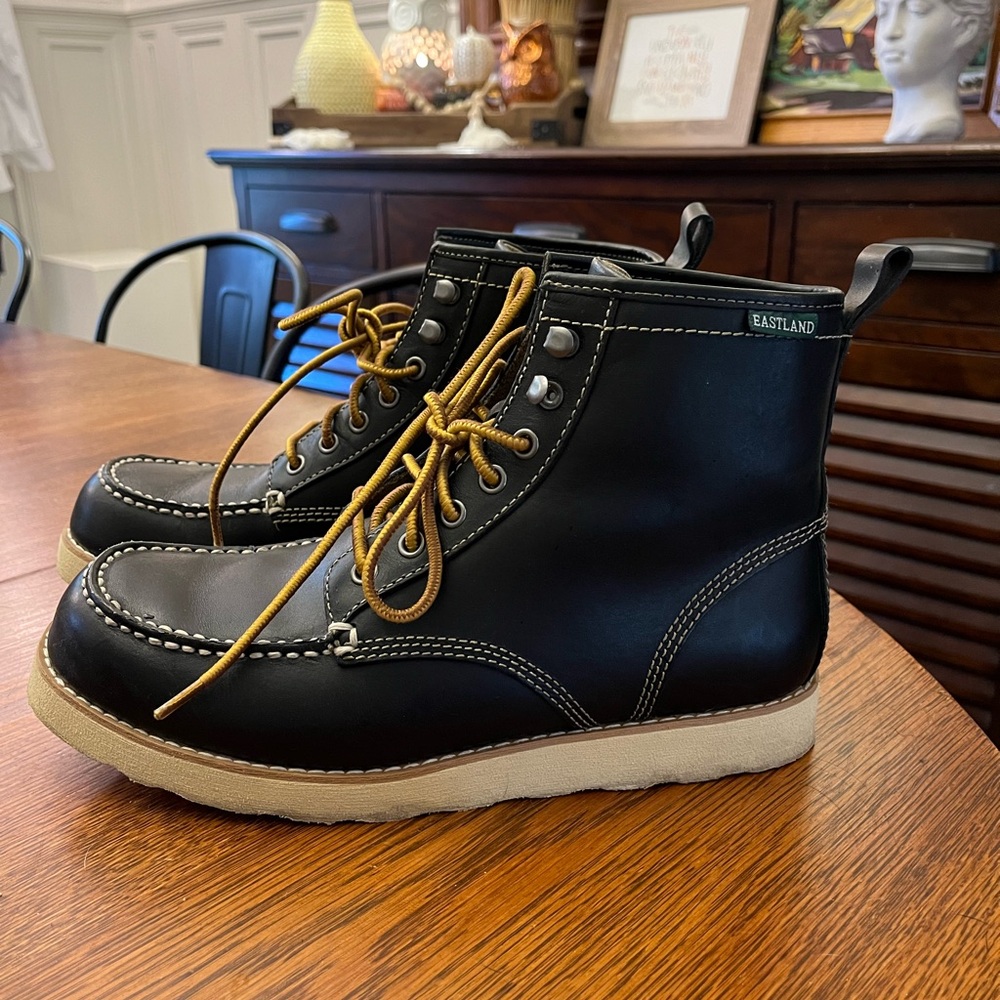 Eastland Lumber Up Boots Navy Size 10